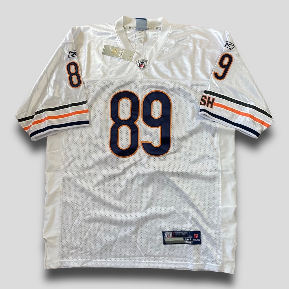 MENS NWT NFL MIKE DITKA CHICAGO BEARS NO89 REEBOK FOOTBALL JERSEY WHITE SIZE 52